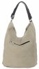 Bőr táska shopper bag Genuine Leather bézs G100